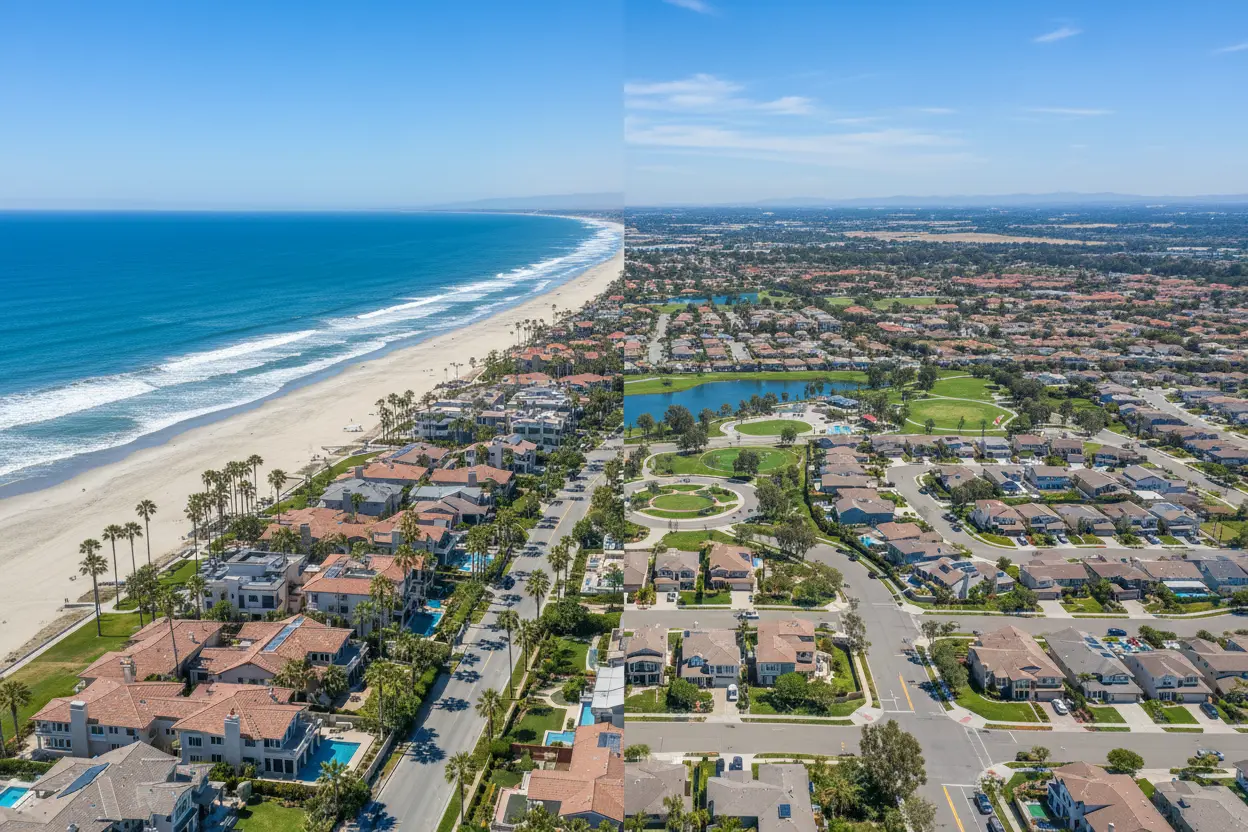 Choosing Between Orange County's Beach and Inland Communities