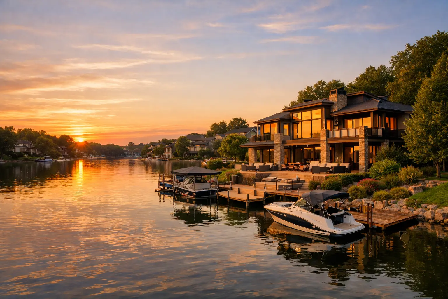 Waterfront Living in Johnson County: Premium Homes on Kansas Waterways