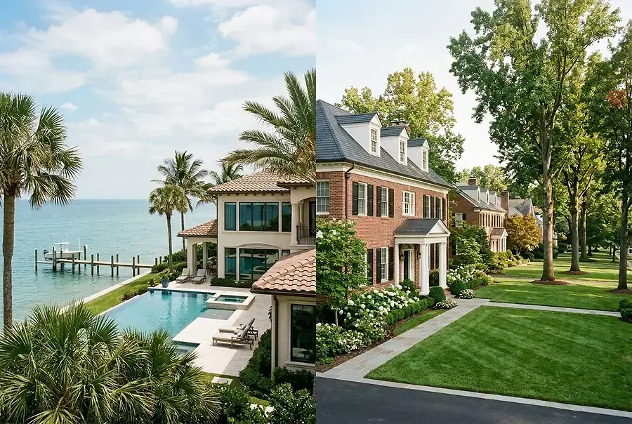 Waterfront vs. Suburban: Real Estate Values Across Florida and Northern Virginia