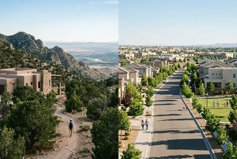 Mountain Living vs. Valley Living: Choosing Your Perfect Albuquerque Home