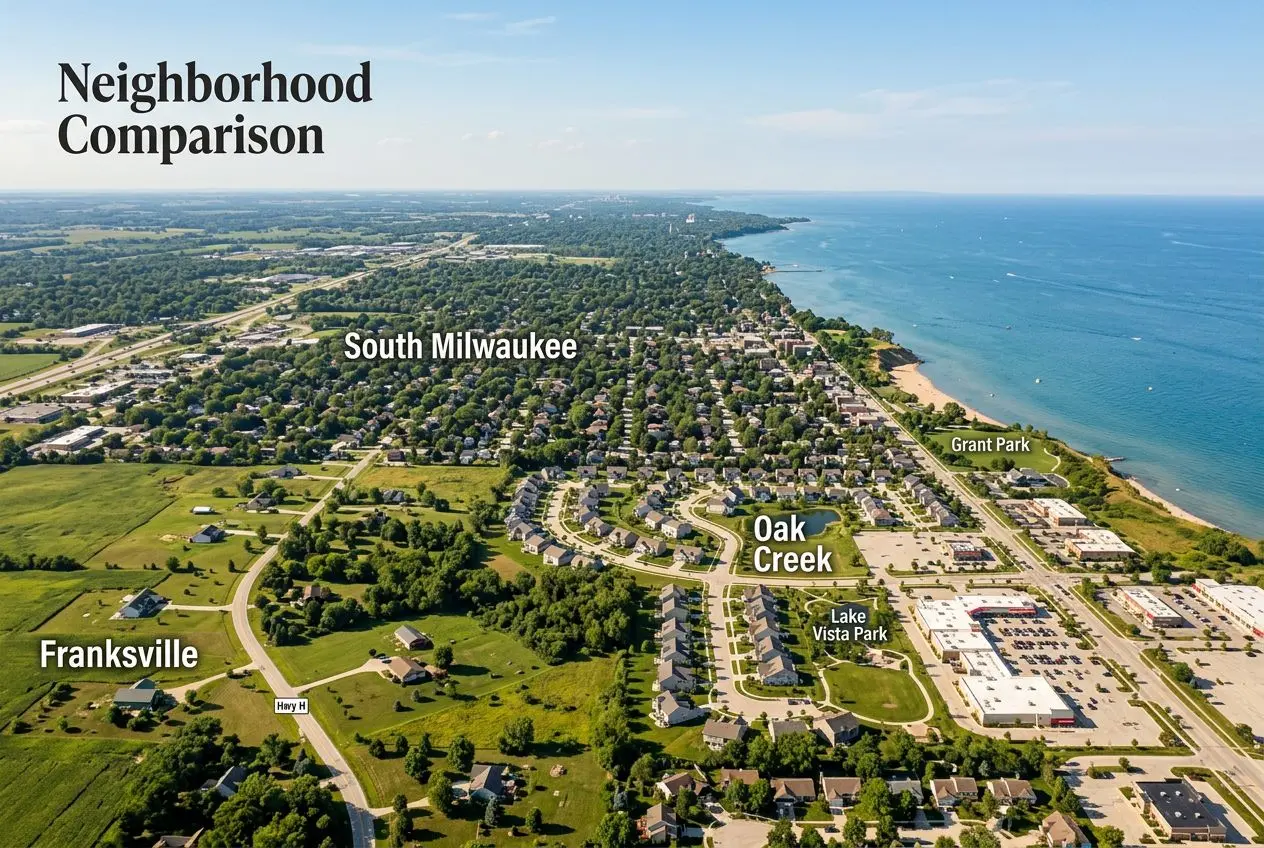Neighborhood Comparison: South Milwaukee vs Oak Creek vs Franksville