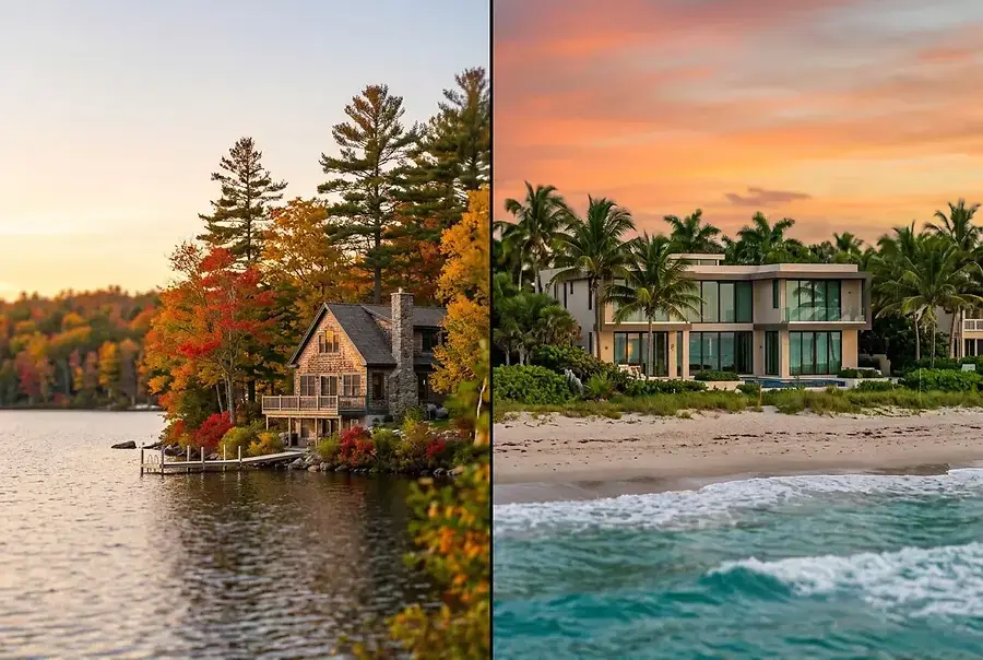 Real Estate Market Comparison: NH Lakes vs FL Coastal Communities