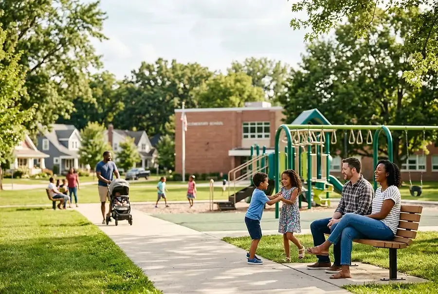 Neighborhood Schools and Family Amenities in Waukesha County