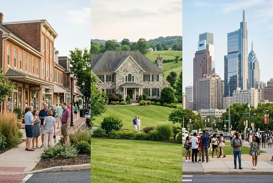 Moving to PA: Comparing Souderton, Chester Springs & Philadelphia