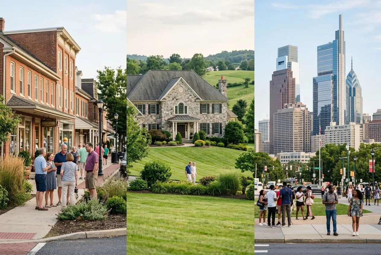 Moving to PA: Comparing Souderton, Chester Springs & Philadelphia