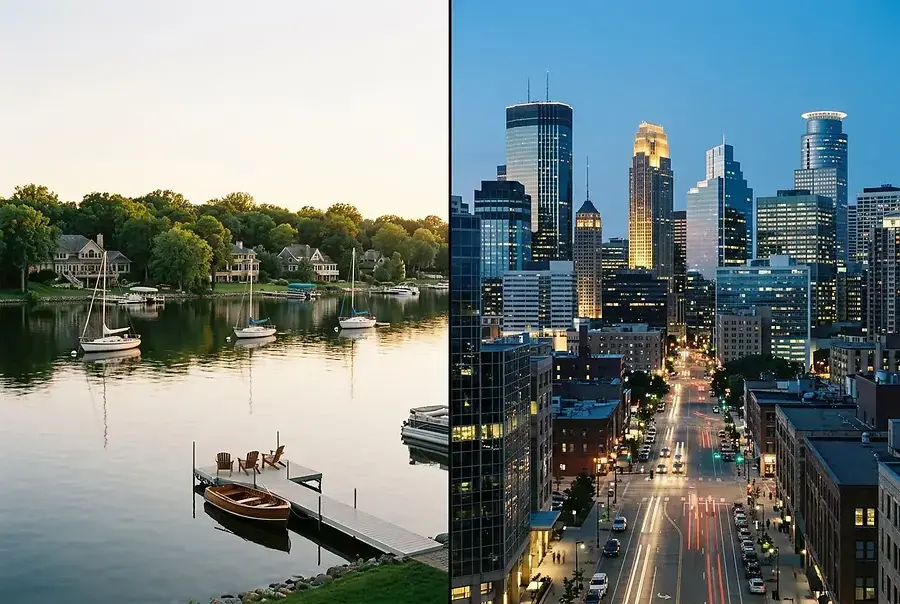 Lake Communities vs. Urban Centers: Twin Cities Real Estate Comparison