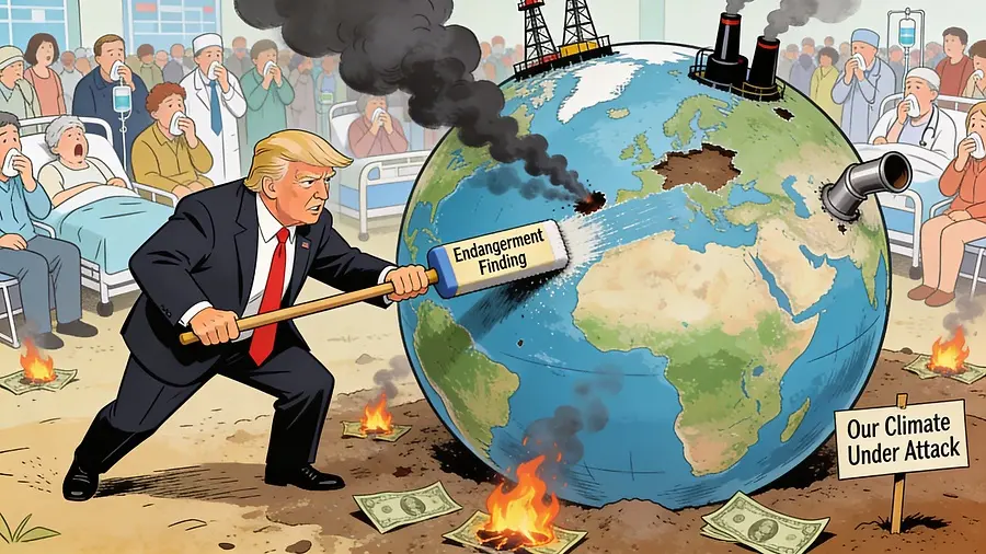 Trump’s War on the Endangerment Finding Is a War on Our Lungs, Our Wallets, and Our Futures