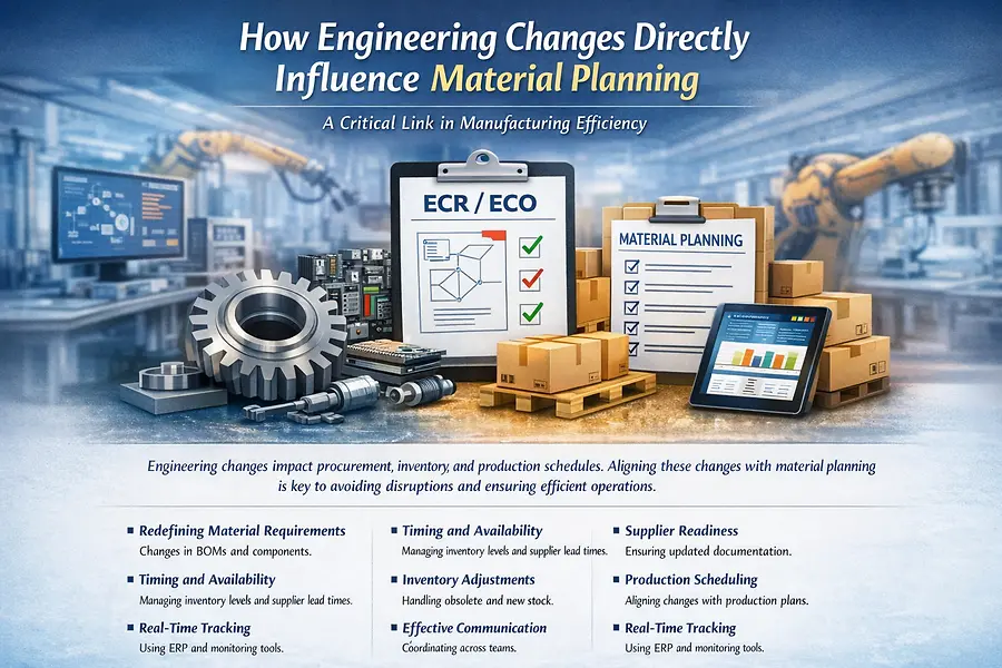 How Engineering Changes Directly Influence Material Planning in Manufacturing