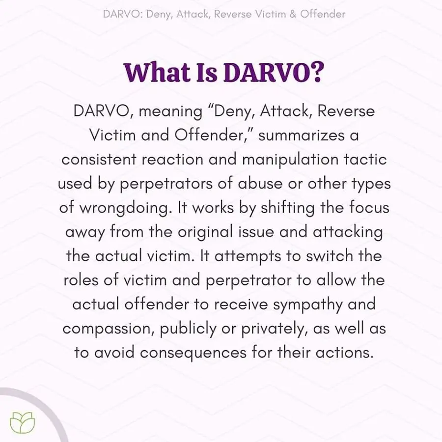 The DARVO Effect - When the Abuser Play's the Victim - Do NOT Be Fooled