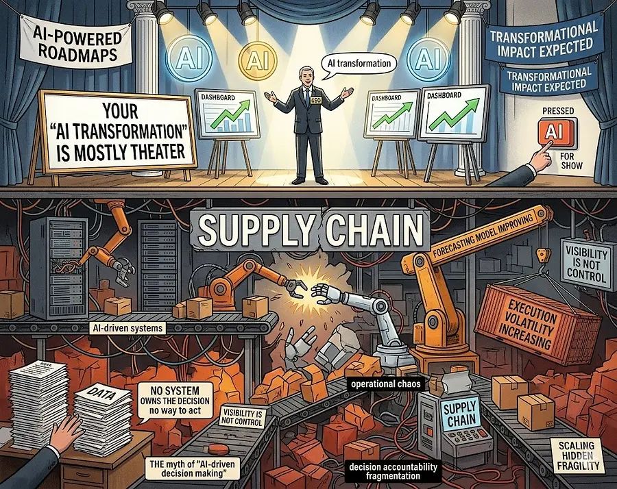 Your “AI Transformation” Is Mostly Theater- And Supply Chains Are Paying the Price