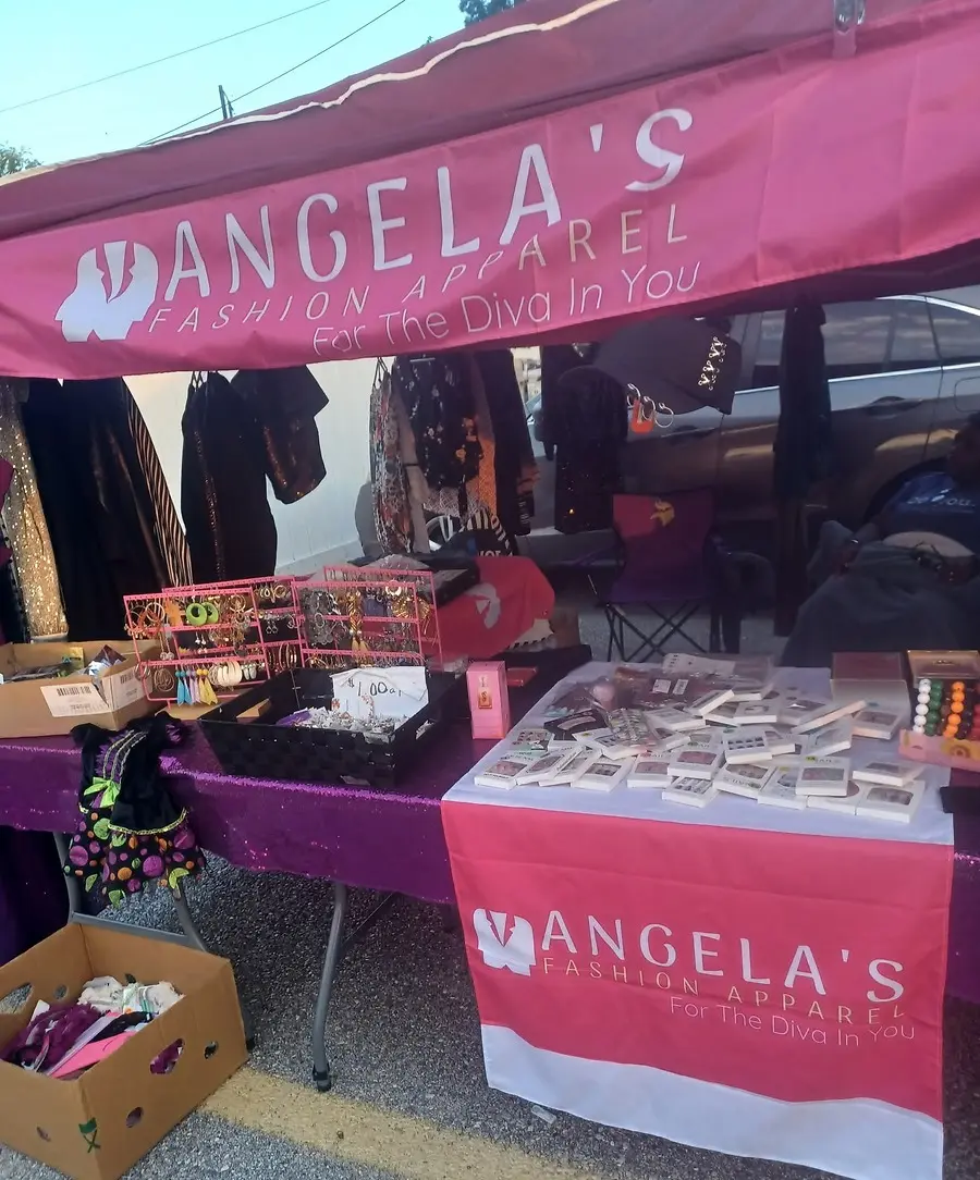 Angela's Fashion Apparel online, store pop-up tent 