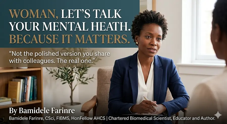 Woman, Let's Talk About Your Mental Health. Because It Matters.