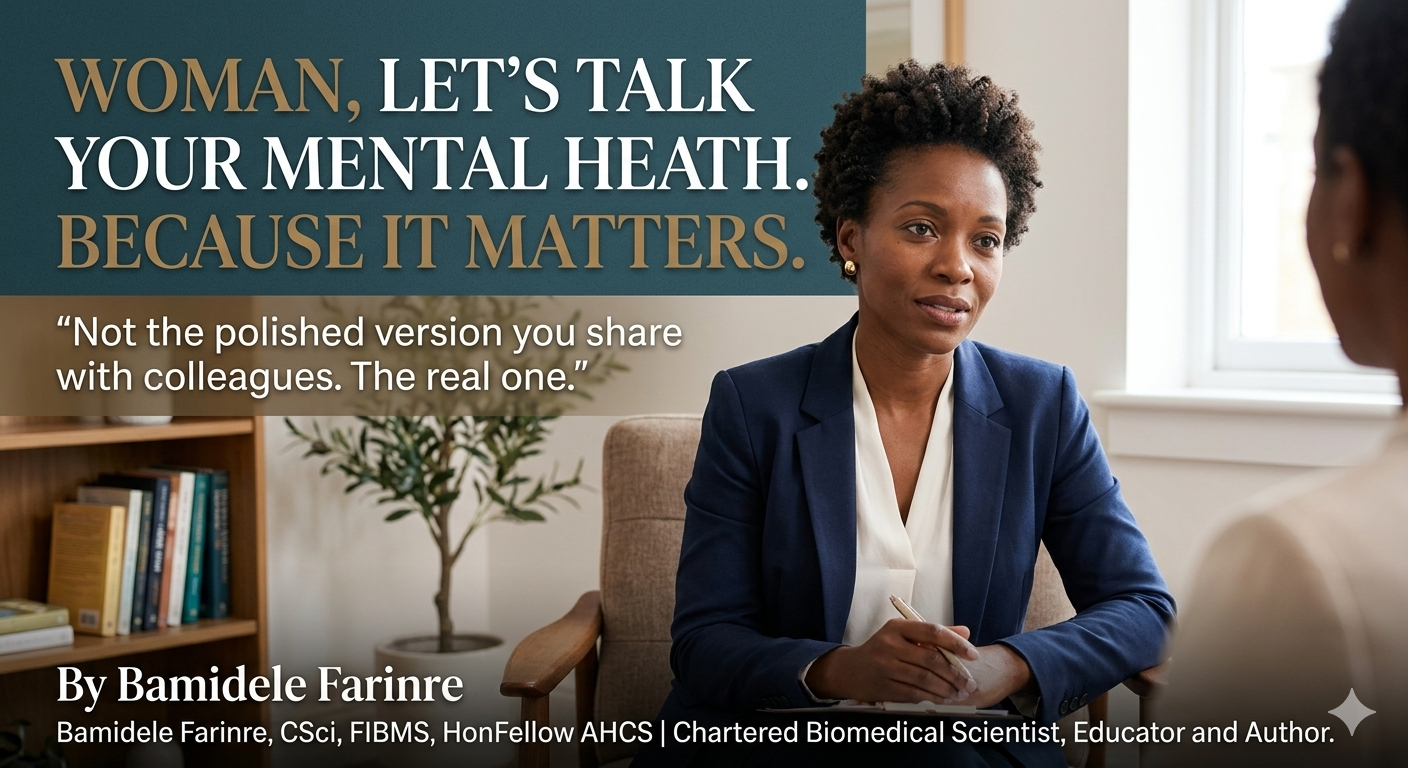 Woman, Let's Talk About Your Mental Health. Because It Matters.