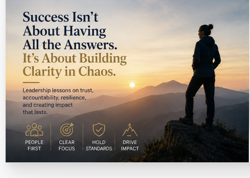 Success Isn’t About Having All the Answers. It’s About Building Clarity in Chaos.