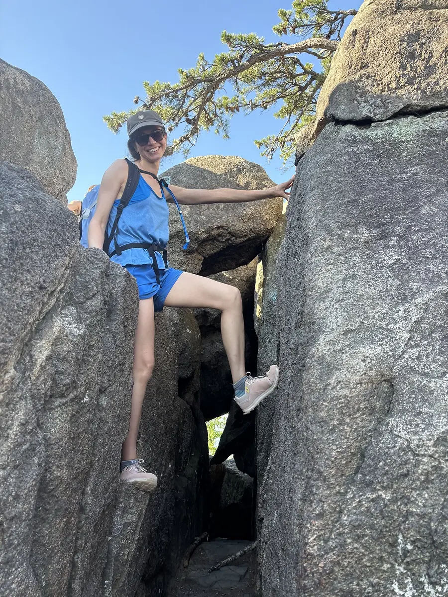 We conquered a mountain.