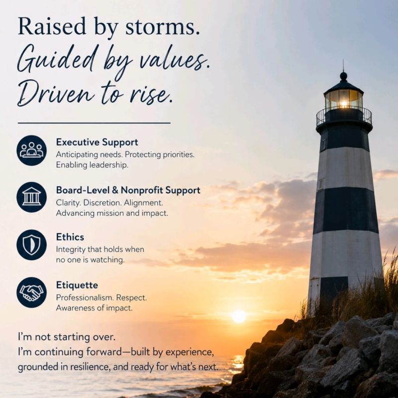 Raised by storms Guided by values