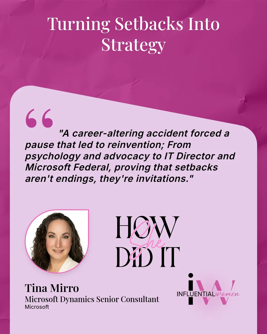 Turning Setbacks Into Strategy