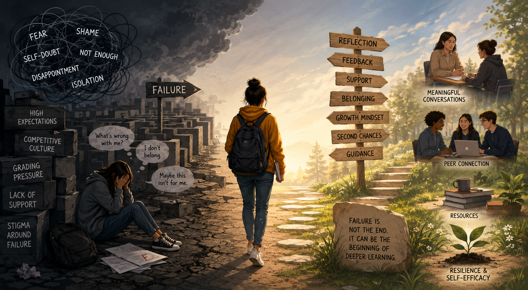 The Silent Weight of Failure in Higher Education