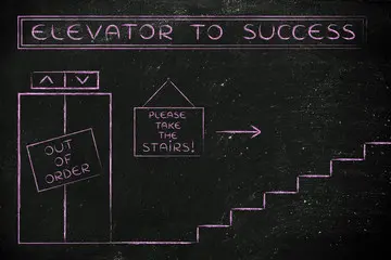 Sometimes the elevator gotta break 