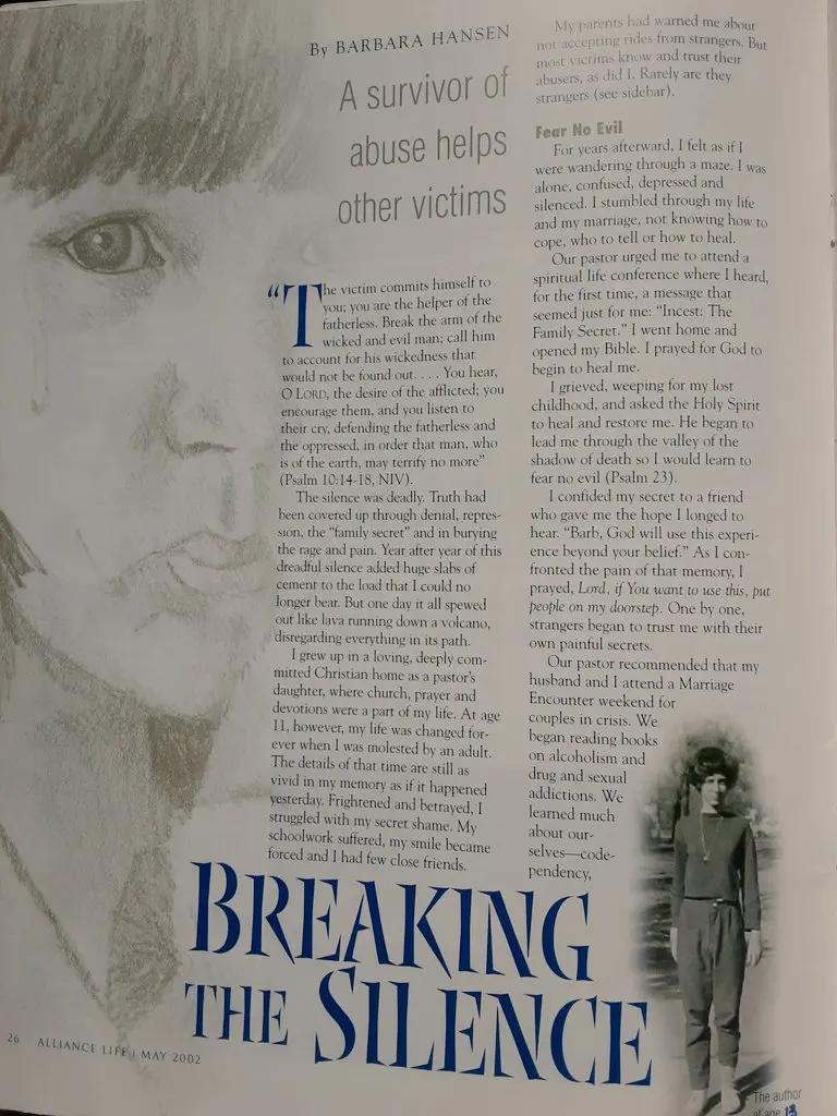 BREAKING THE SILENCE was necessary for me to be loosed to serve the broken!