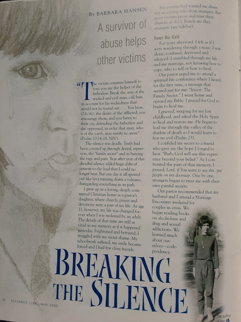BREAKING THE SILENCE was necessary for me to be loosed to serve the broken!