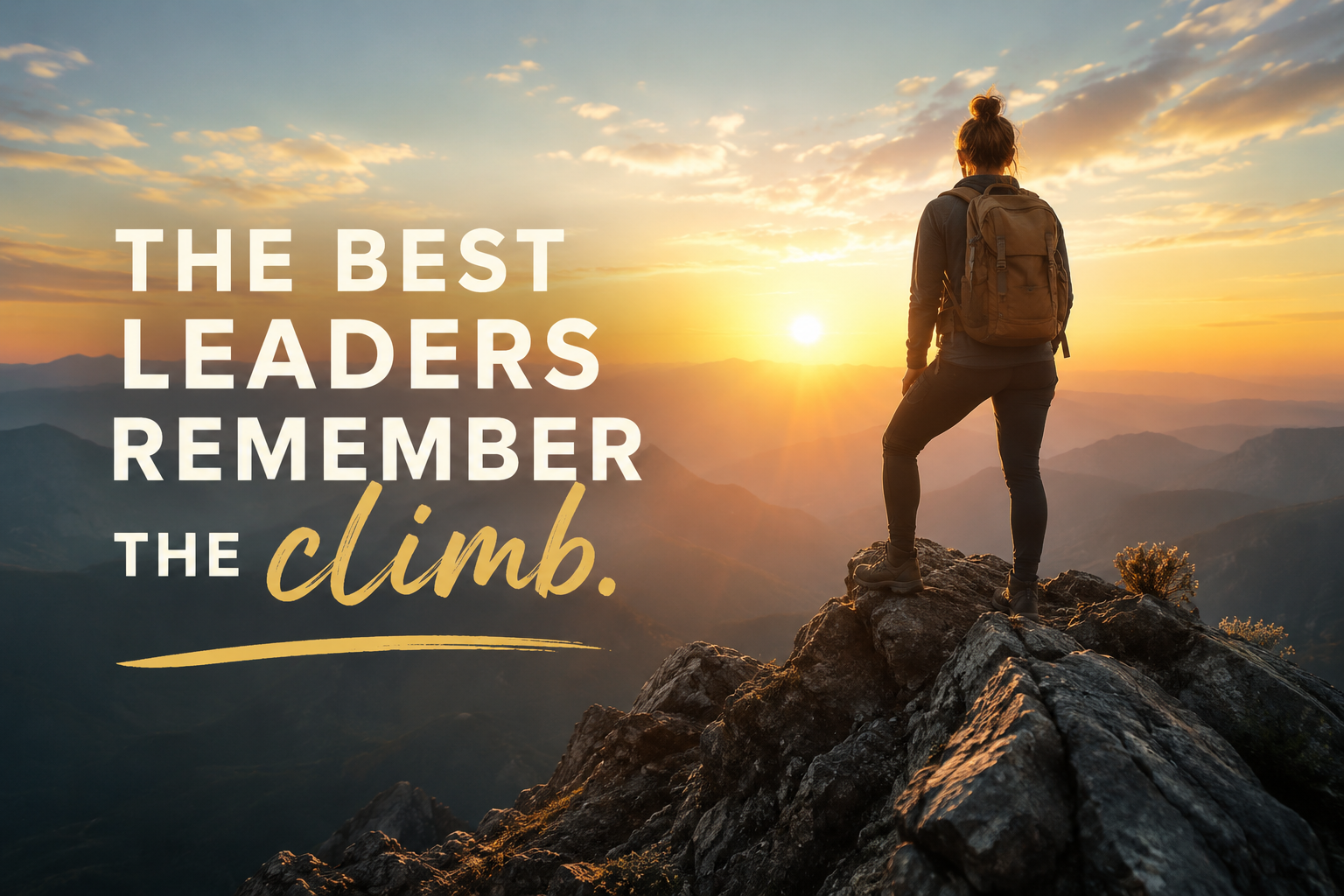 The Best Leaders Remember the Climb