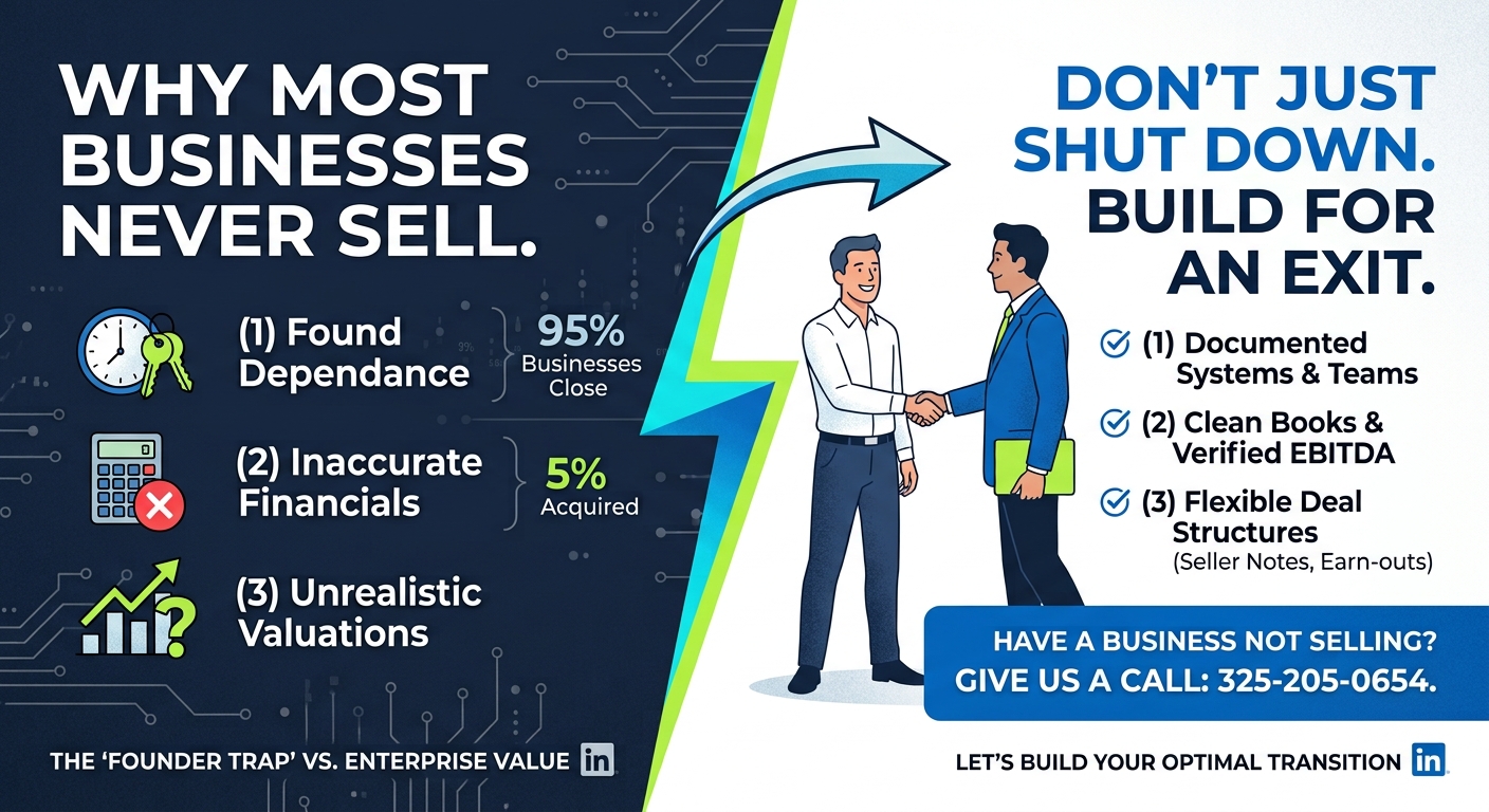 Why 95% of Small Businesses Don't Sell—They Just Close Down