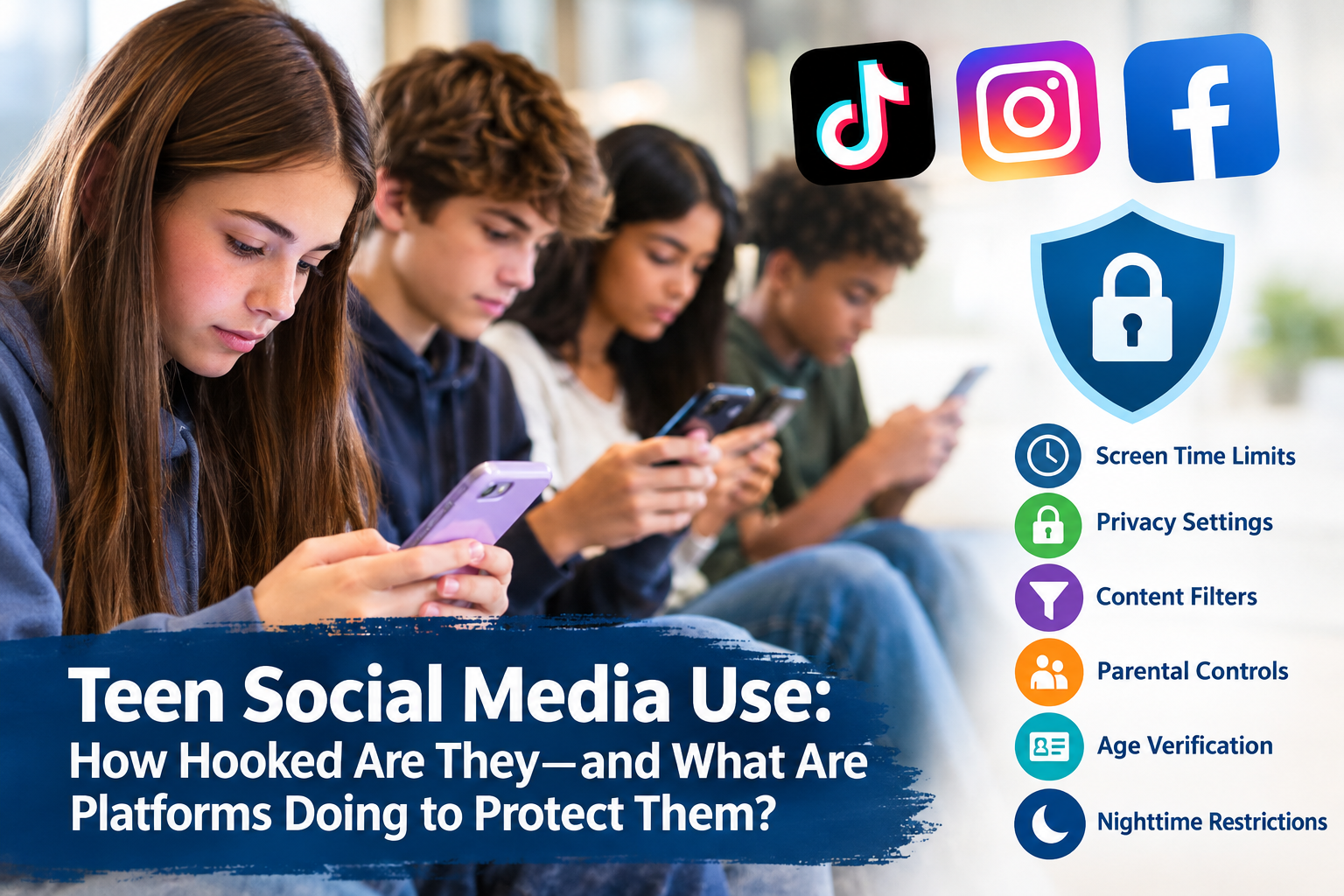 Teen Social Media Use: How Hooked Are They—and What Are Platforms Doing to Protect Them?