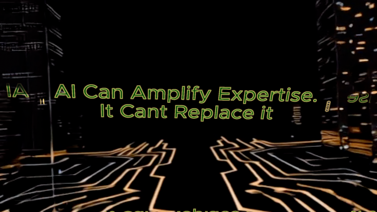 AI Can Amplify Expertise.  It Can't Replace It.