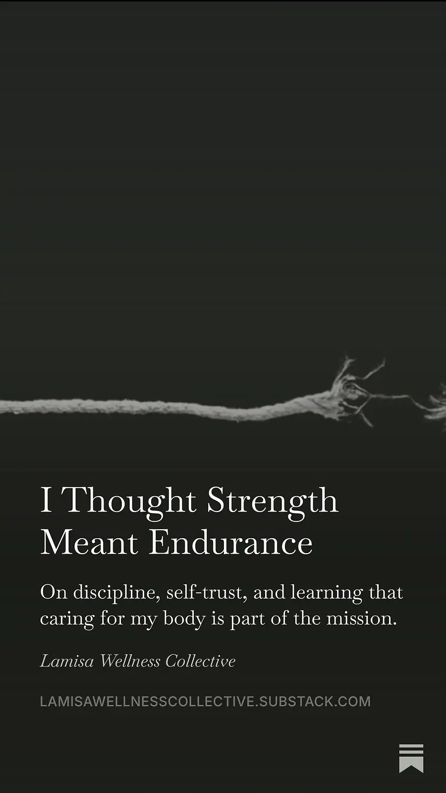 I Thought Strength Meant Endurance