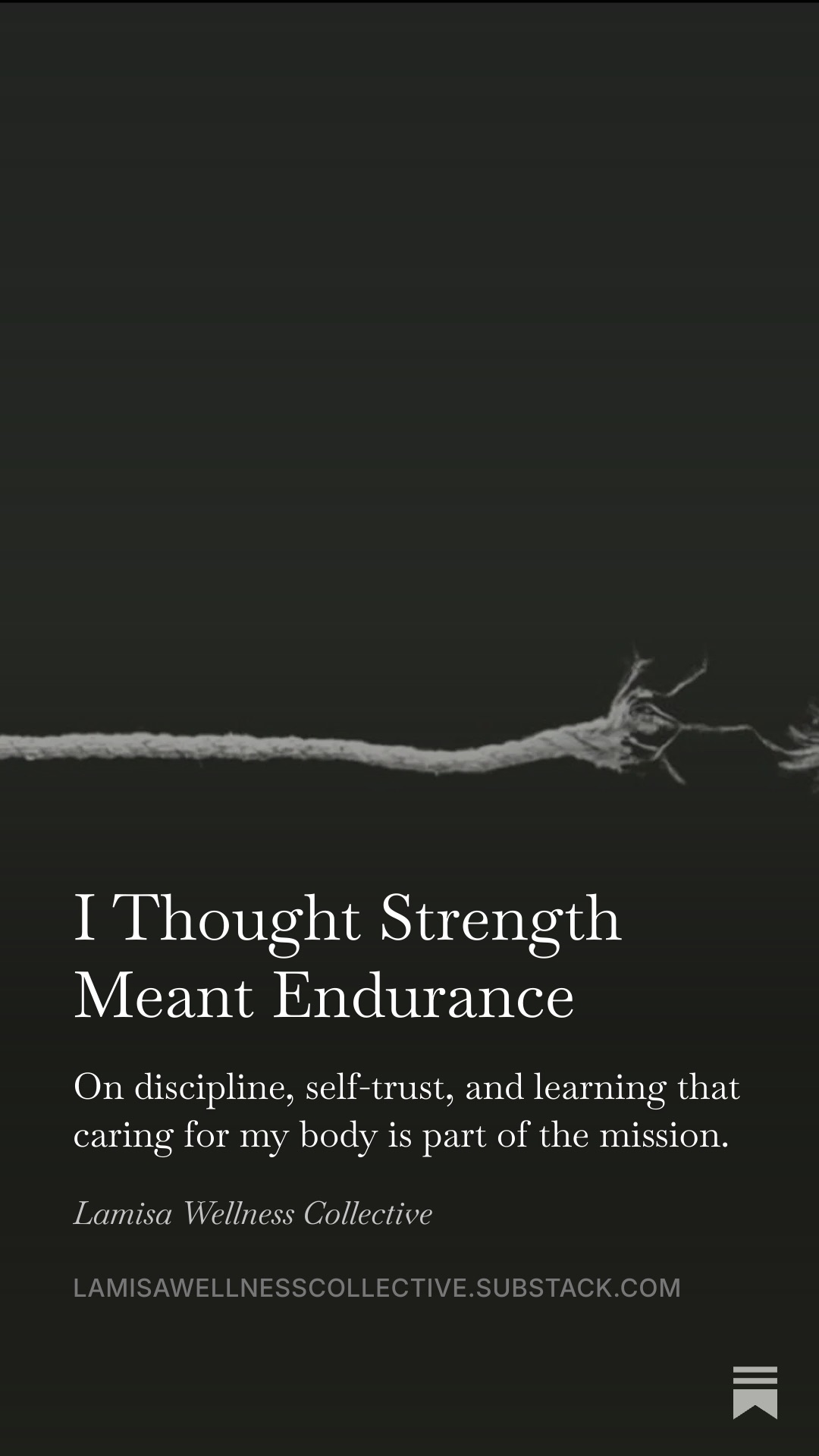 I Thought Strength Meant Endurance