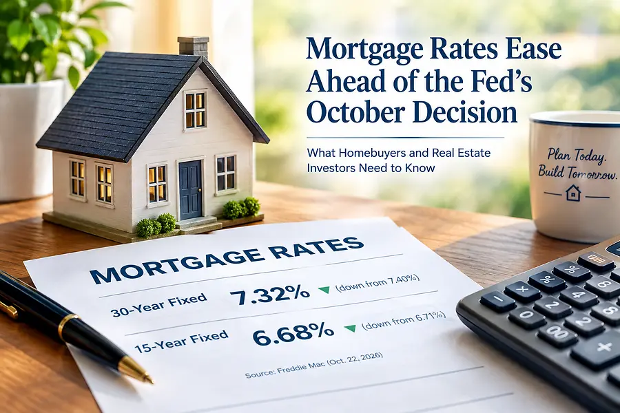 Mortgage Rates Ease Ahead of the Fed's October Decision: What Homebuyers and Real Estate Investors Need to Know  
