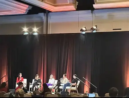 Had the privilege of speaking on a panel in front of a 500+ audience. Equal parts nerve-wracking and energizing, but such a great reminder that growth happens just outside your comfort zone (and sometimes right in front of a microphone 🎤)