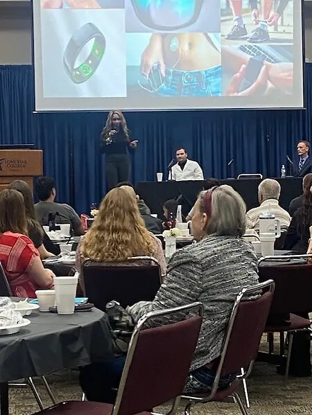 Presenting on exploring the power of fitness wearables by tracking performance and transforming performance.