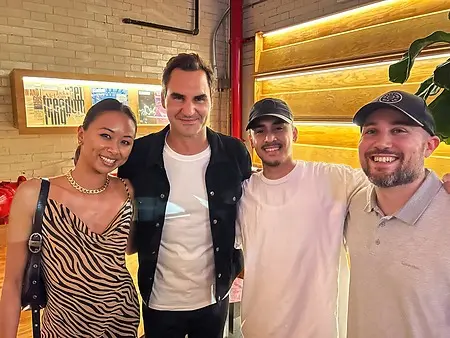 Global Brand Marketing & Partnerships Executive Jana Cudiamat with the Hypebeast team and #1 World Ranking Tennis Athlete, Roger Federer, on set filming “A Day in the Life” for On Running.

A meeting of creative and sports excellence, aligning culture, storytelling, and brand partnership, to redefine how modern icons move the world.