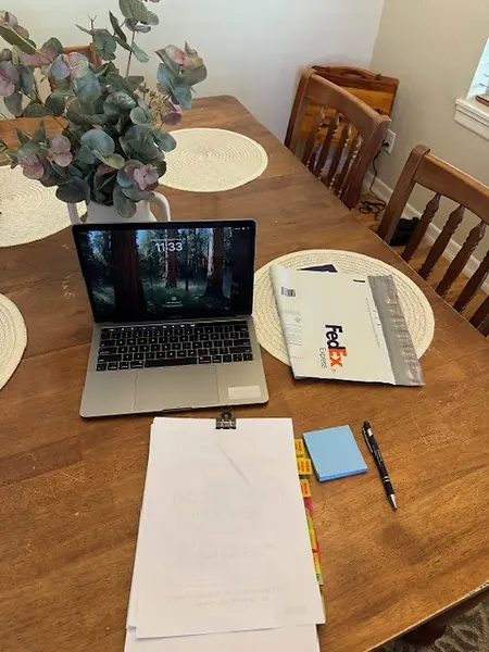 Taking the time to prepare for a signing in the comfort of my home