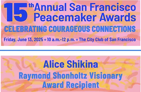 Alice was the recipient of the 2025 Raymond Shonholtz Visionary Award for Peacemakers