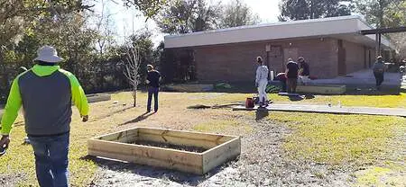 Sadie T. Tillis Elementary - 5 Garden Beds built by Lowe's, Communities In Schools, and Fascinating FLoral Designs.