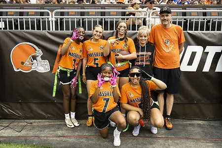 As the first Head Coach for the Massillon Tigers Girls Flag Football Team, it was an honor to play and be recognized by the Cleveland Browns in a pre-season game 2025. 