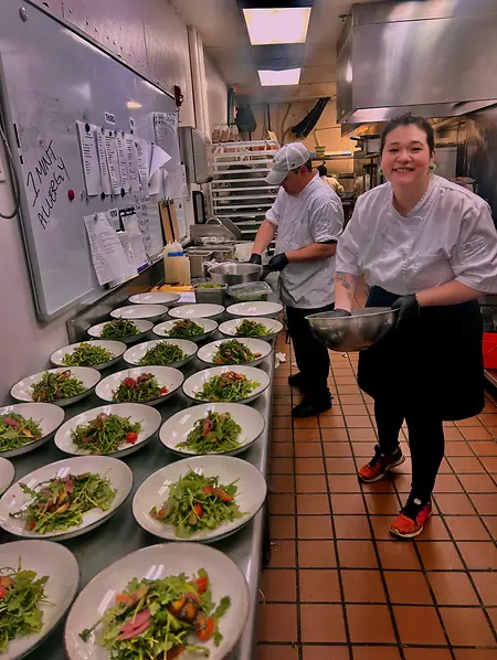 Salad course for a bourbon infused private dinner! 