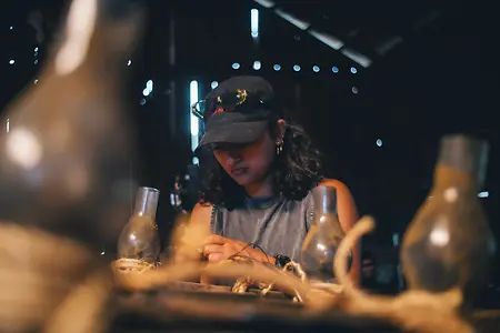 On the Sets of 'Killer of Men' - my Master's Thesis film. Rewiring a custom chandelier we built from scratch for the barn, inspired by actual chandeliers from the early 1800s.