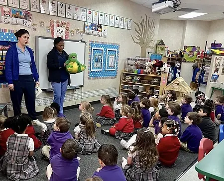February is Children's Dental Health month. I spent time with several local elementary and preschool classes discussing healthy foods/drinks, good brushing habits and what to expect at the dentist. Our practice distributed dental health kits for all the students to take home. 