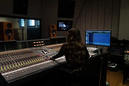 in the studio 