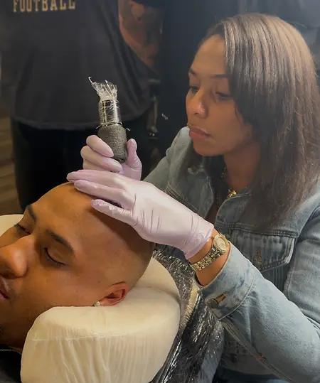 Reaching this milestone as an SMP artist means more than mastering a technique, it’s about giving my clients a lasting solution, a renewed sense of confidence, and the freedom to move through their hair loss journey with certainty. This isn’t just permanent pigment, it’s permanent empowerment.