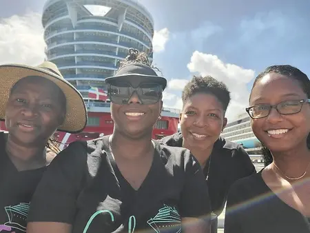 Embarkation day- First Annual Girls Trip (outside the ship)
