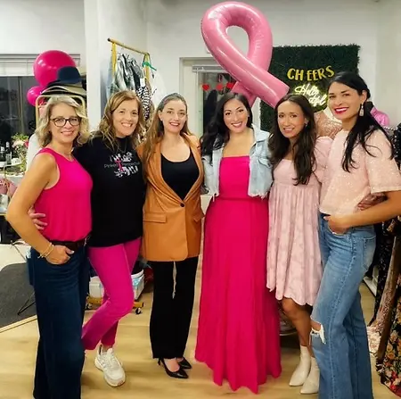 Helping my friends' Breast Cancer non profit coordinating a fundraiser with a locally women clothing store. 