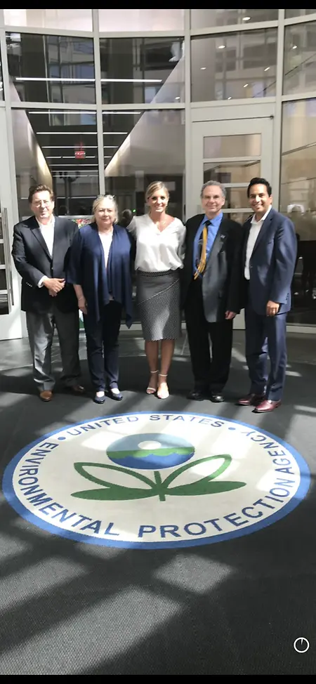 Picture of my team and I at the EPA headquarters when I met with the pesticide team to receive approval for my EPA registered disinfectant, SoRite (EPA# 91603-3).