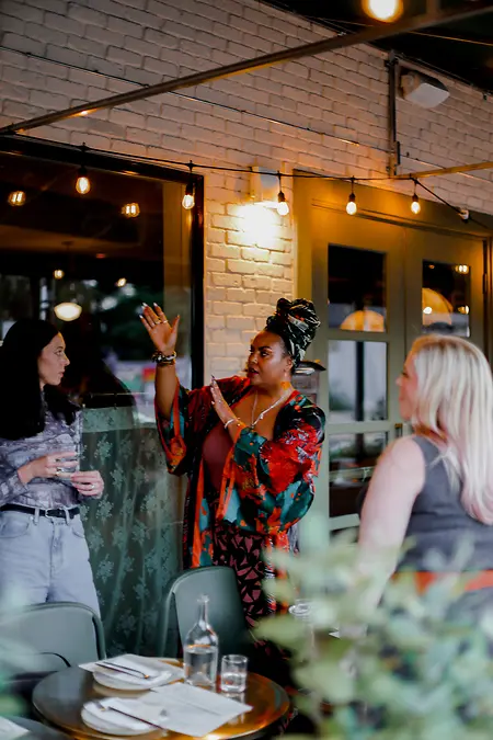Hosting a women in business and creative professionals dinner to create intersectionality of women leaders in Austin, TX.
