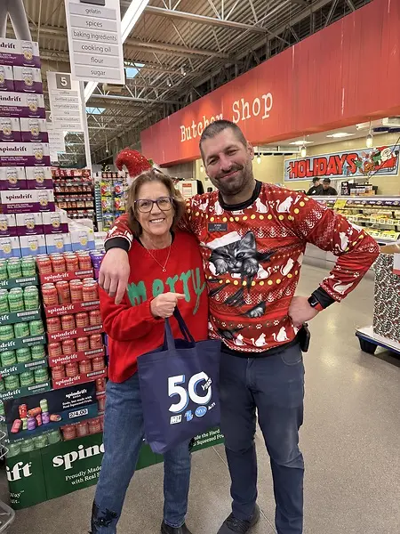 Delivering 50 year Anniversary bags to a local Hy-Vee Account at the holidays. I appreciate my stores more than they can ever imagine!