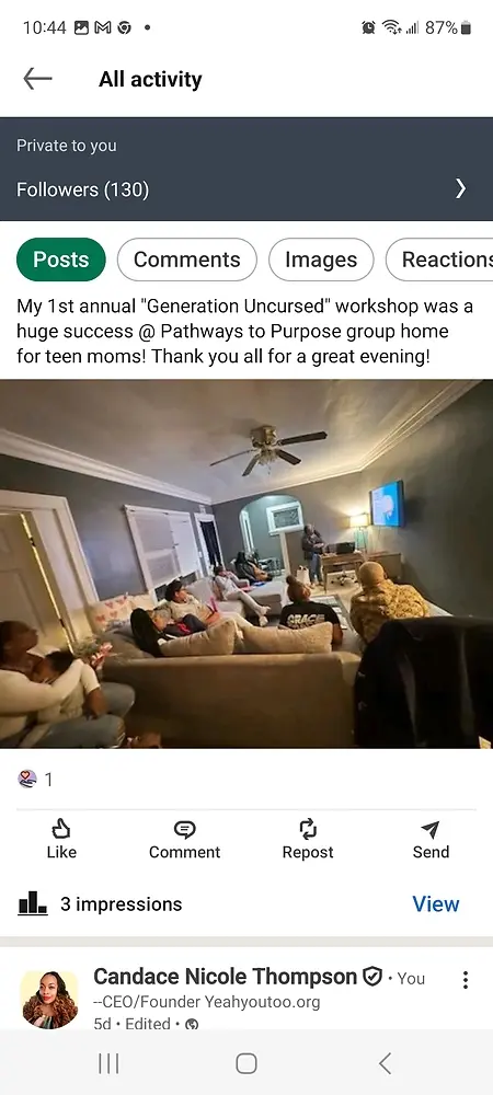 Generation Uncursed 2026 was a success at the teen mom group home Pathways to Purpose 